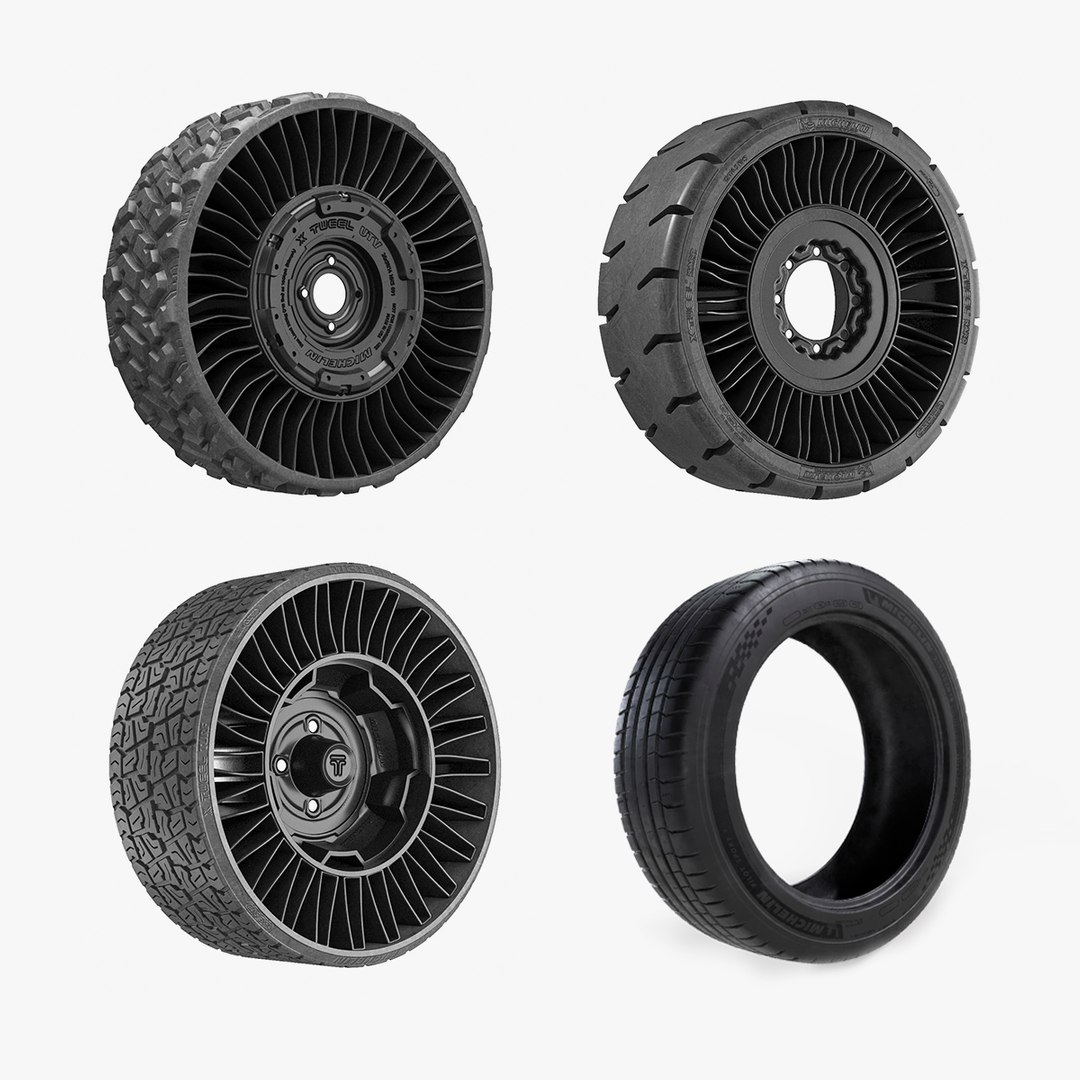 Michelin Tires Collection 2 3D model preview