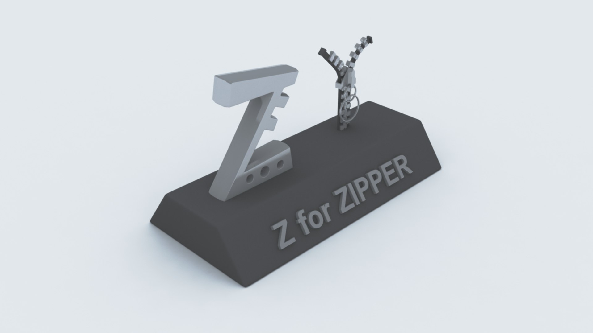 Zipper Printable Model TurboSquid 1700159 Zipper Printable Model TurboSquid 1700159