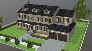 Furnished colonial suburban house