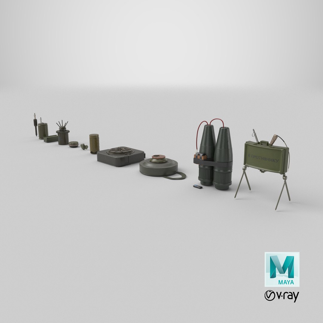 3D Mine Bomb Collection Single Mat All PBR Unity UE Textures model https://p.turbosquid.com/ts-thumb/uG/pstekF/Mw/stemcell_maya_vray_render/png/1763399862/1920x1080/fit_q87/061af8ea2899be24575f46fdde4114b00d0160c8/stemcell_maya_vray_render.jpg