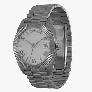 Watch luxury President day and date 3D