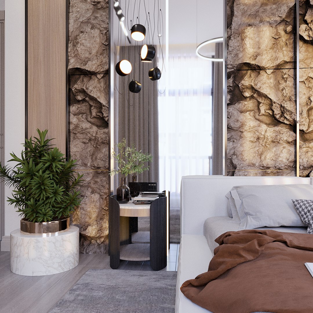 3D Bedroom Design Corona And Vray - TurboSquid 2321642