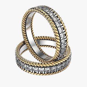 Fashion wedding ring R34 print