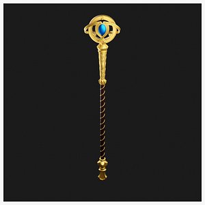 3D model Wizard Staff 3D Model