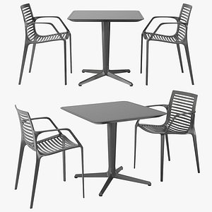 3D model Artform Urban Terrace Life Chipman outdoor dining set