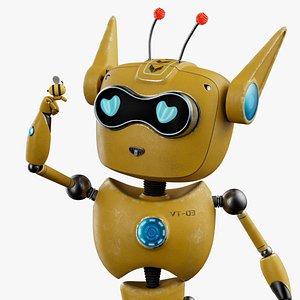 Rigged and Blender Robotic Character CAT
