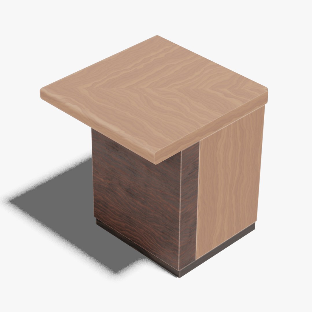 3D Japanese Furniture Kit Counter 2 Of 7 Outer Corner Model