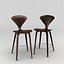 Cherner wood leg stool