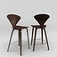 Cherner wood leg stool
