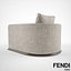 Modèle 3D Fendi Casa Memoire fauteuil