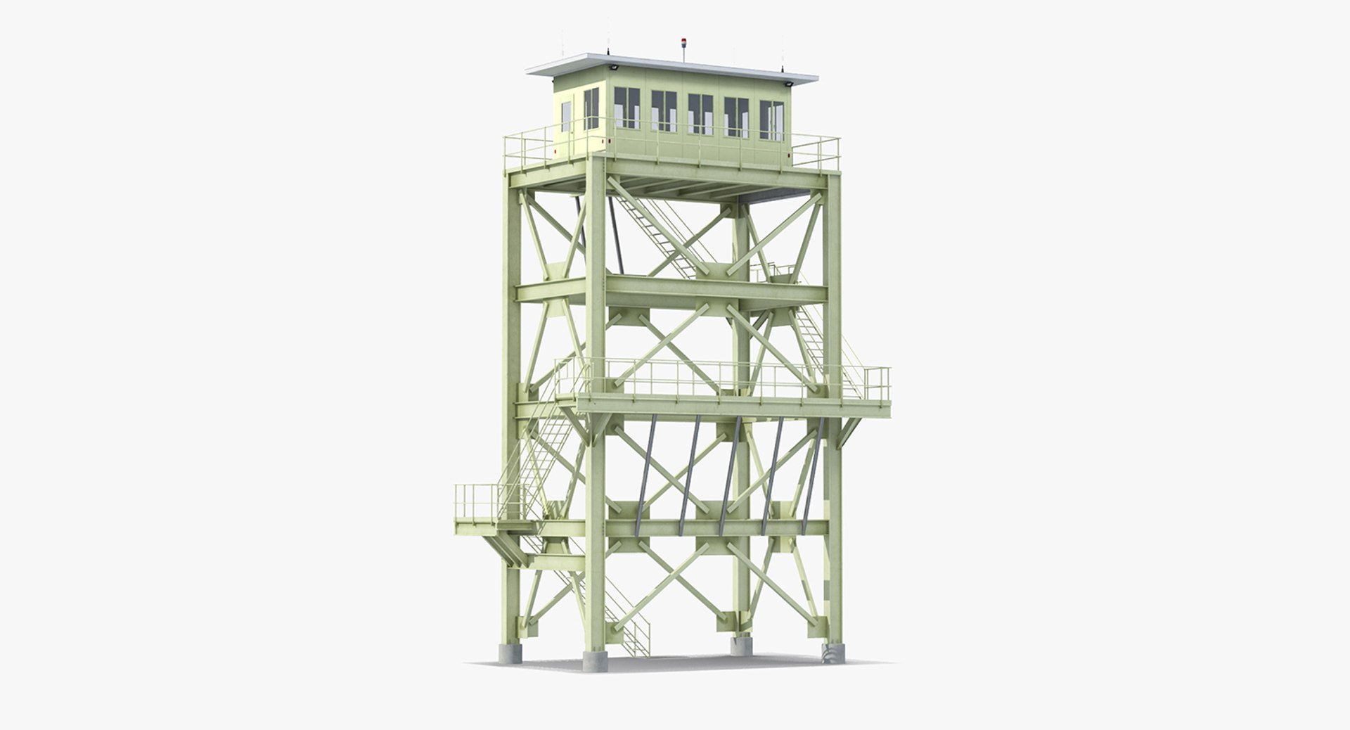 Lookout Tower Cabin 3D Model 3D model preview