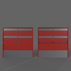 PBR Industrial Door B2 model