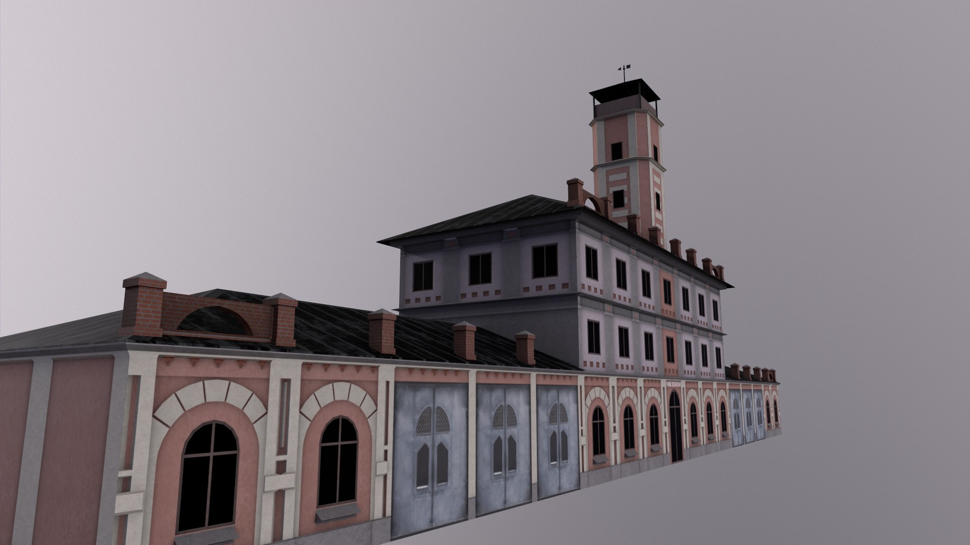 Low-Poly Fire Station only 1436 tris model https://p.turbosquid.com/ts-thumb/uH/LJnot0/Vj/firestationlp02png_001/png/1745361829/1920x1080/fit_q87/859f866bb9dc75da75cfcb354af908cd66168dfc/firestationlp02png_001.jpg