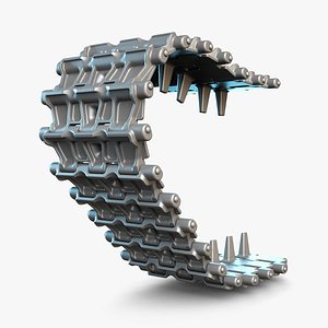 AT-T Tractor Tracks High-Poly 3D