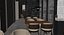 Luxury Modern Restaurant  Bar Interior 739 3D model