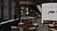 Luxury Modern Restaurant  Bar Interior 739 3D model
