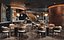 Luxury Modern Restaurant  Bar Interior 739 3D model