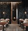 Luxury Modern Restaurant  Bar Interior 739 3D model