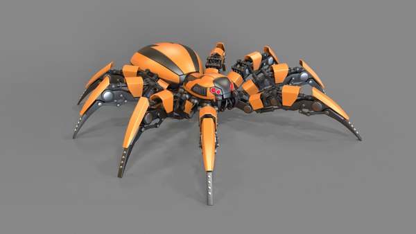 3d c4d robot spider