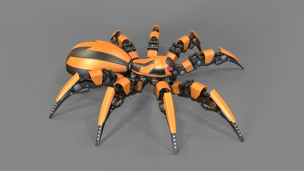 3d c4d robot spider