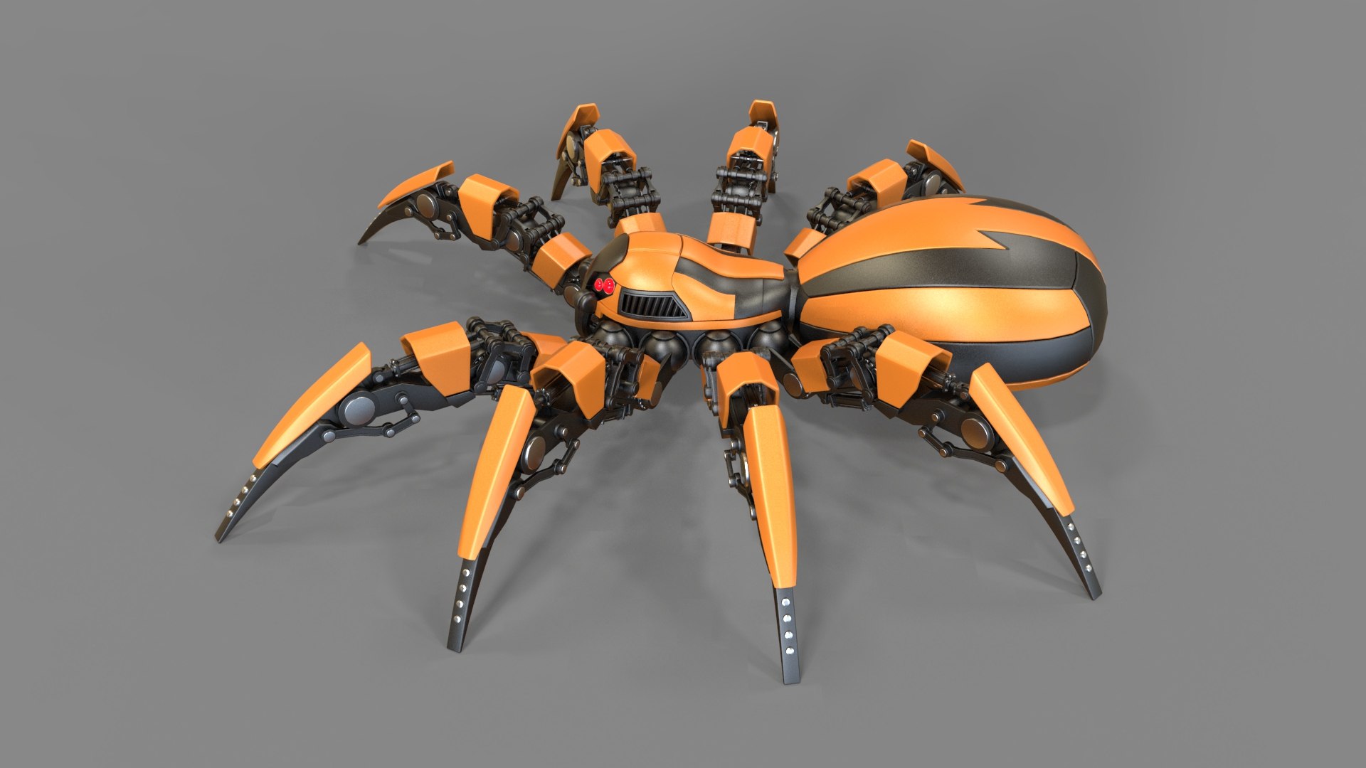 3d C4d Robot Spider