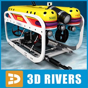 bathyscaphe falcon submarine 3d model