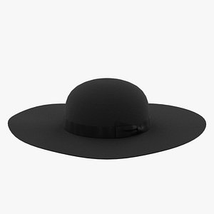 Wide Brim Hat Black