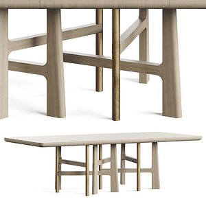 3D Atelier Tortil Wood I Table model