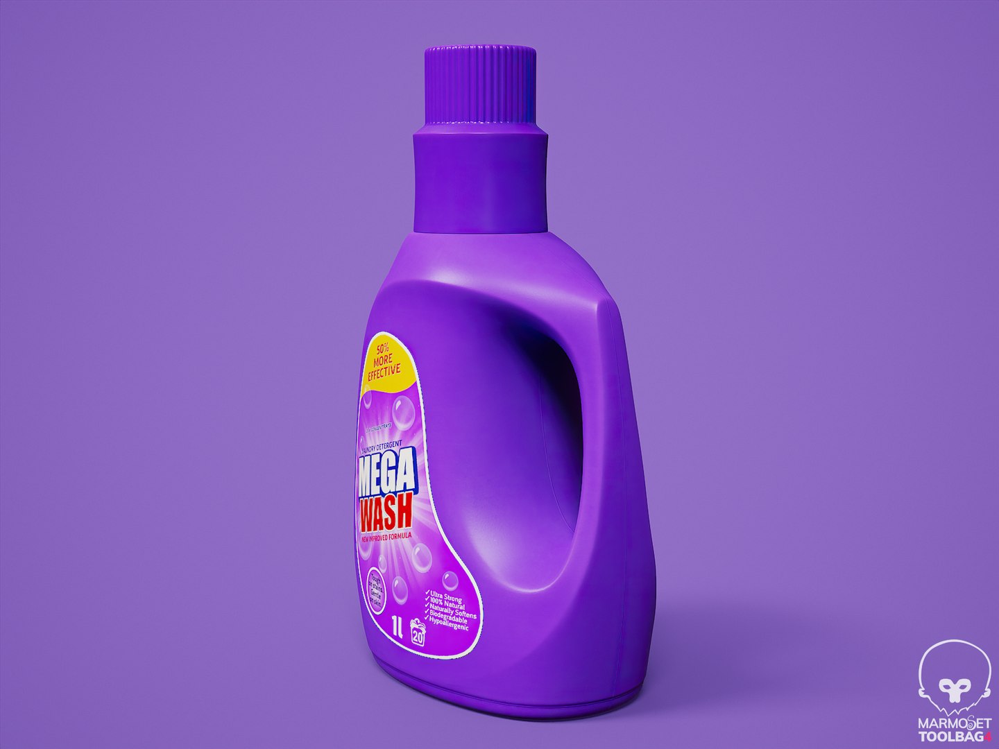 3D Laundry Detergent Bottle PBR Model TurboSquid 2002270