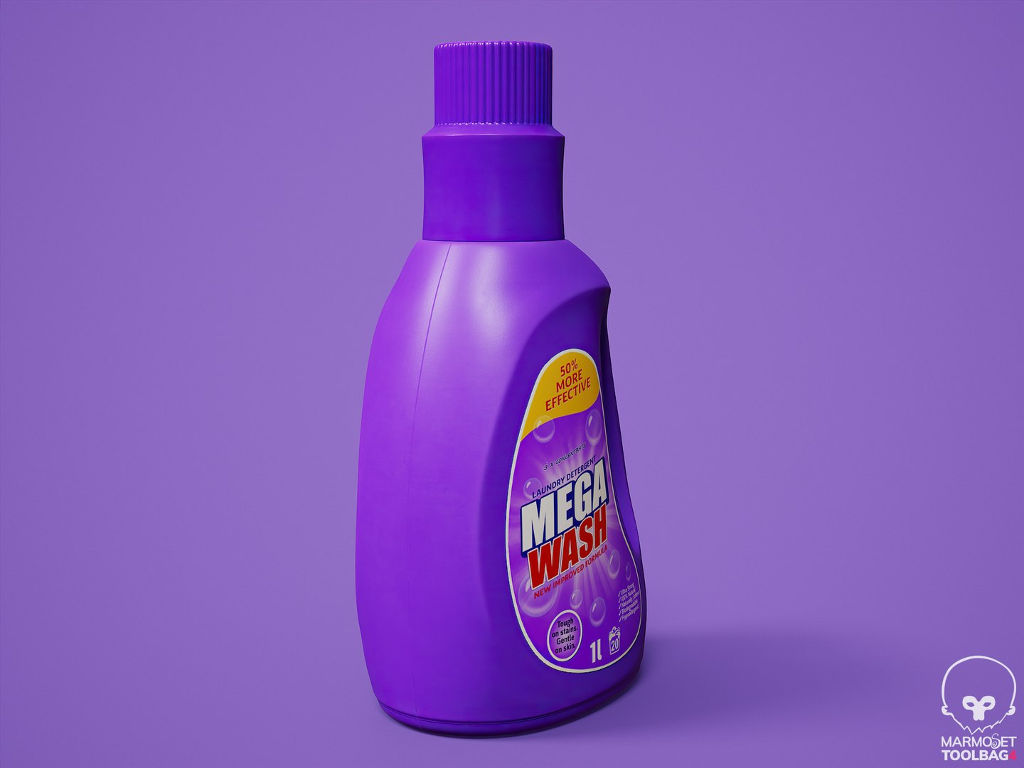 3D Laundry Detergent Bottle PBR Model - TurboSquid 2002270