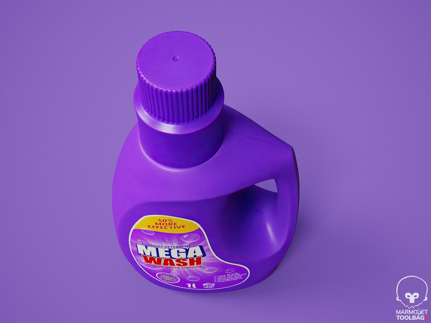 3D Laundry Detergent Bottle PBR Model - TurboSquid 2002270
