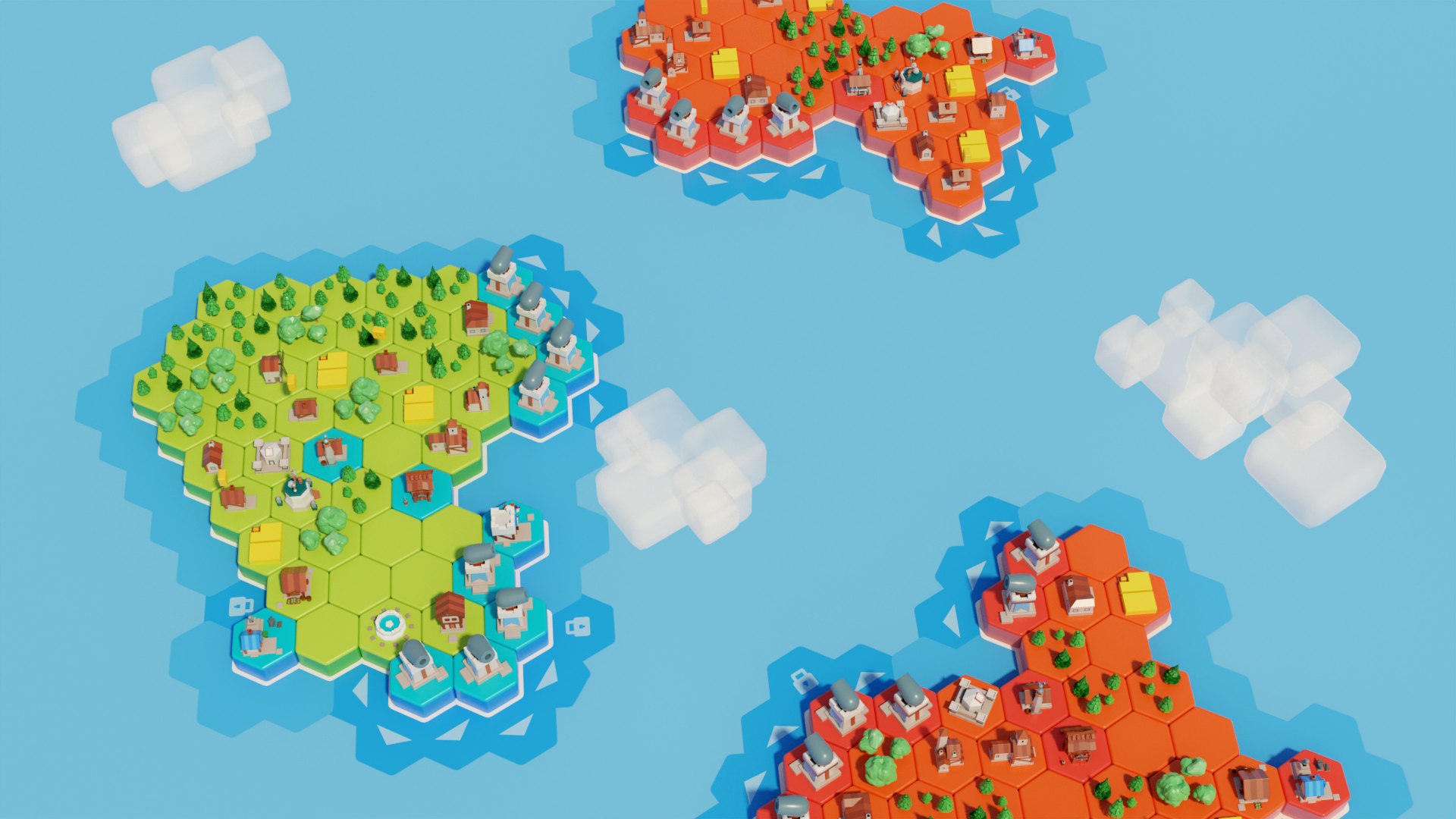 3D Tile Island Castle 2 - TurboSquid 1854382
