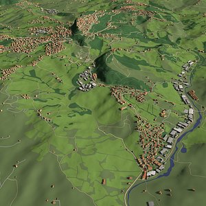 3D San Marino - city and urban