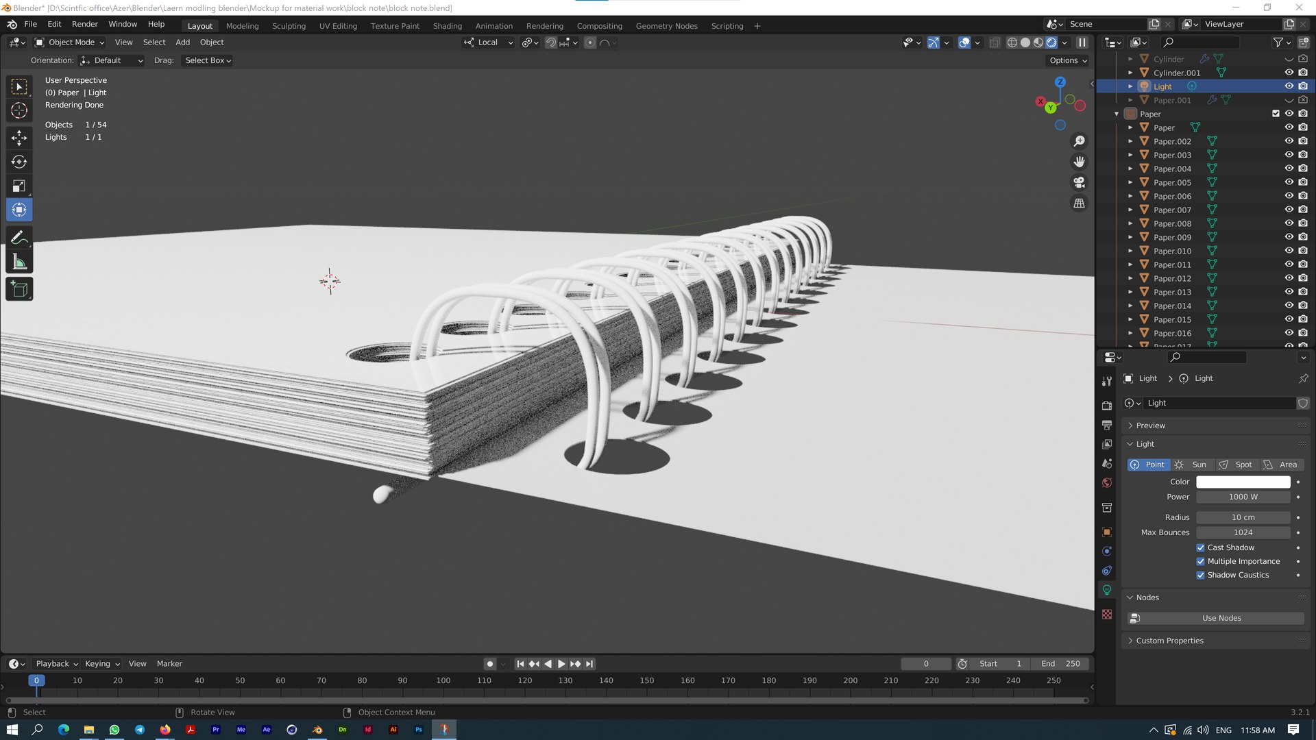 3D Block Note - TurboSquid 2081430