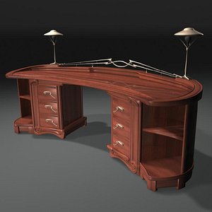 nouveau desk van 3d ma