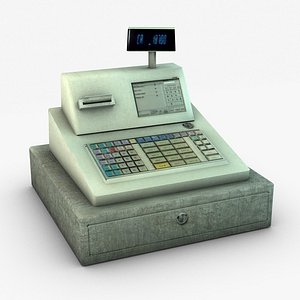 cash register 3d 3ds