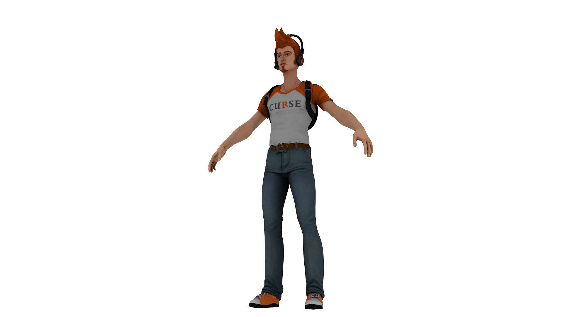 3D Model Stylized Male Gamer Character 3D Model - TurboSquid 2459502