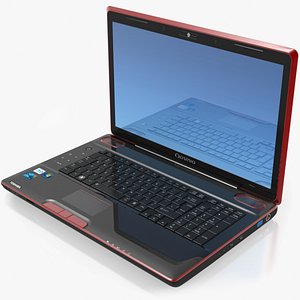 3d model notebook toshiba qosmio x500