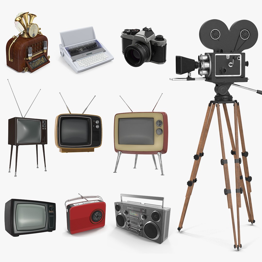 Retro Electronics 3D Models Collection 2 3D model preview