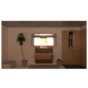 laos Bathroom 3D model