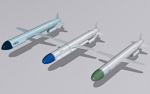 Kh-55 missiles family 3D