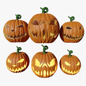 3D Halloween pumpkin