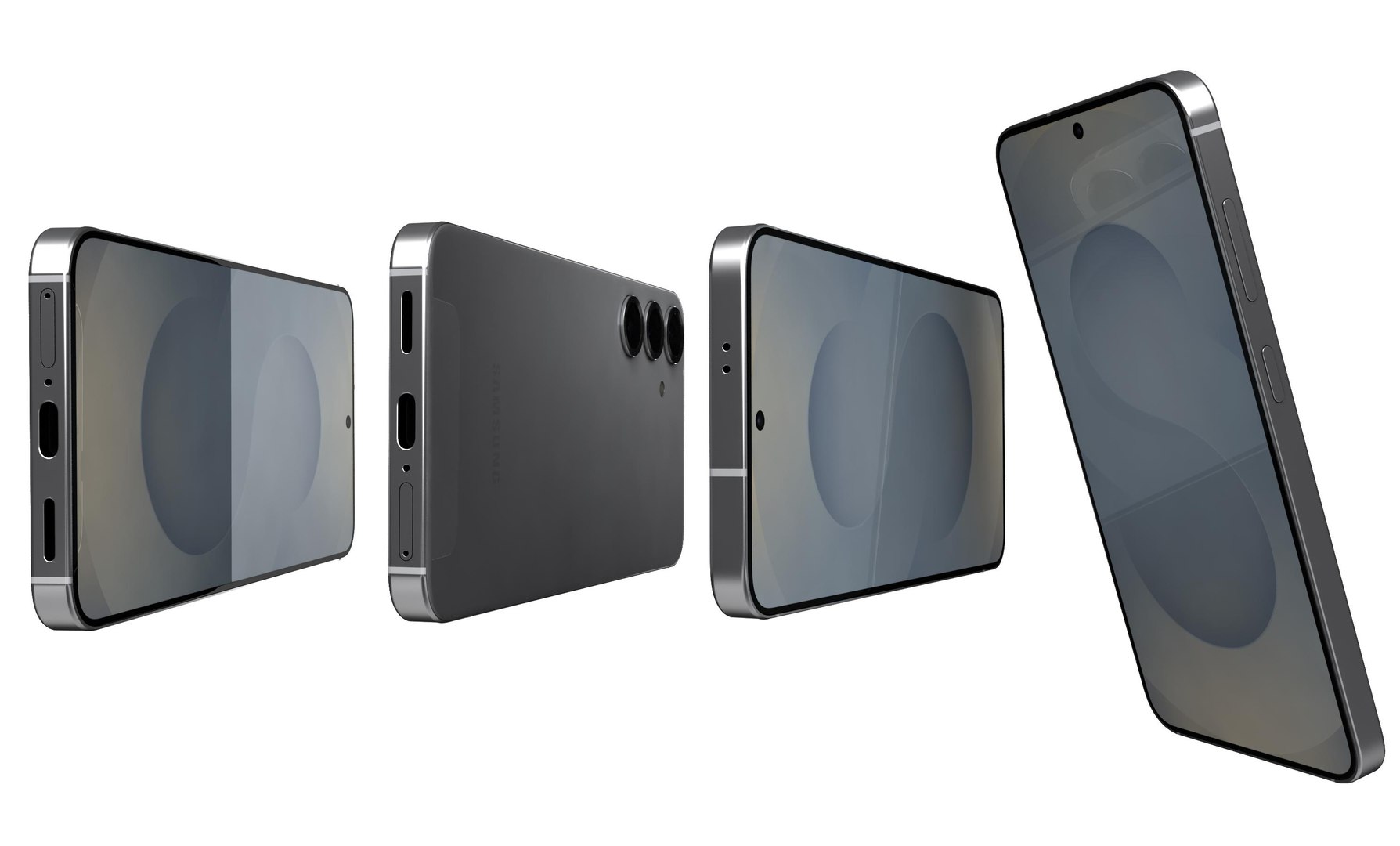 Samsung Galaxy S25 Plus Silver Shadow 3D Model - TurboSquid 2346223