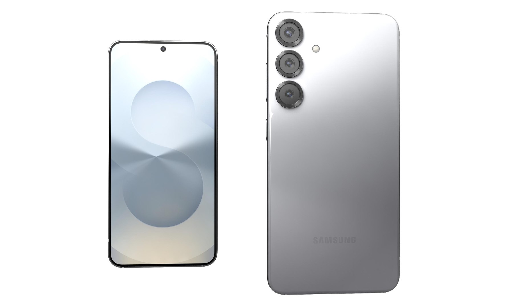 Samsung Galaxy S25 Plus Silver Shadow 3D Model - TurboSquid 2346223