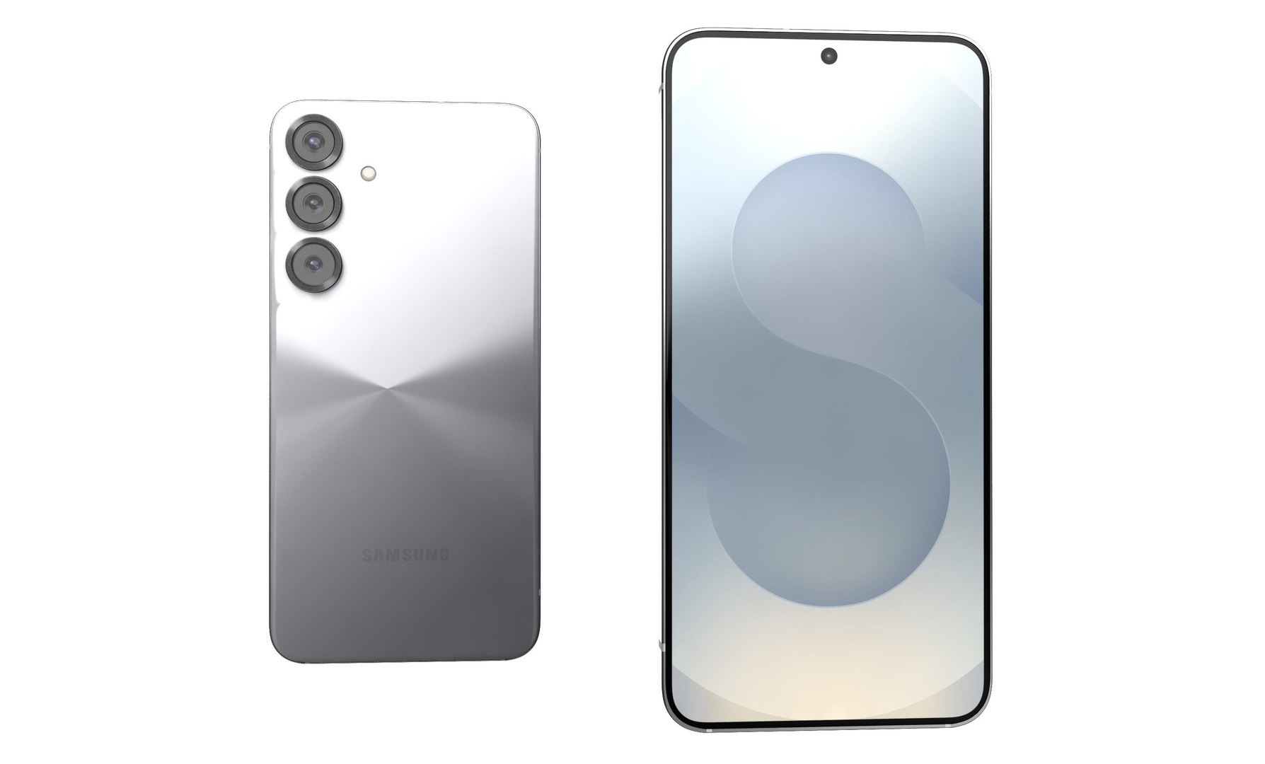 Samsung Galaxy S25 Plus Silver Shadow 3D Model - TurboSquid 2346223