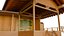 3D-модель японской сцены театра Но, традиционная сцена Но, готовая для PBR-игр.