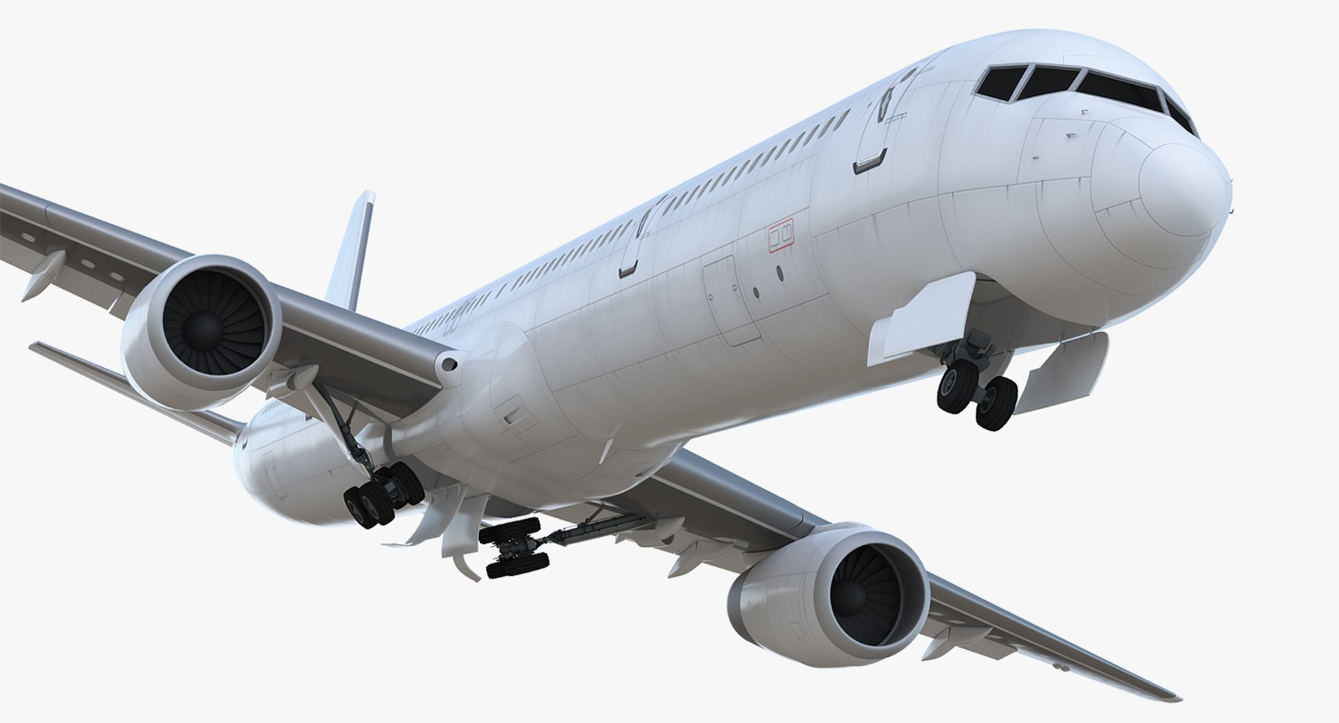 Boeing 757-300 Generic Rigged 3D Model 3D model preview