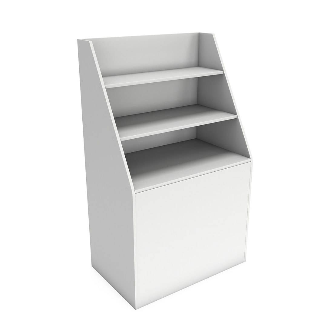 3D Cardboard Retail Shelves Rack - TurboSquid 1548007