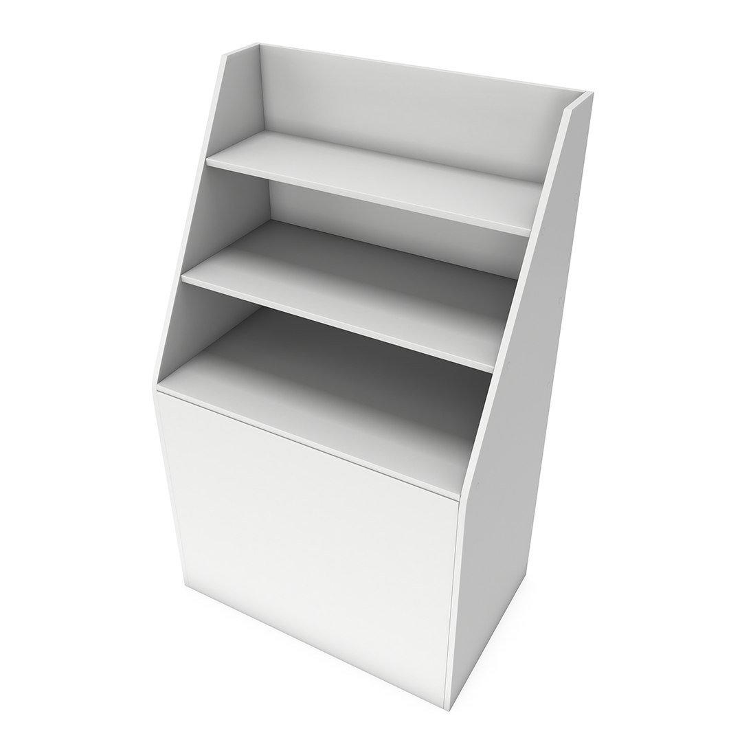 3D Cardboard Retail Shelves Rack - TurboSquid 1548007