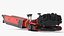 3D New Track Mounted Mobile Miner Red Rigged for Maya